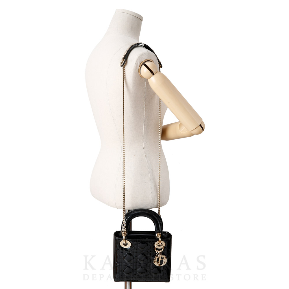 CHRISTIAN DIOR(USED)크리스찬디올 레이디디올 페이던트 미니 백
